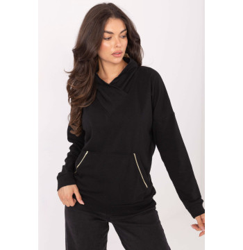 Bluza Damska Model RV-BL-A874.01P Black - Rue Paris