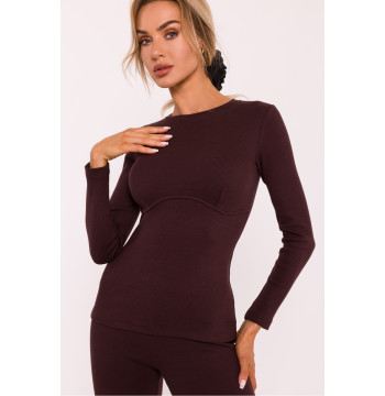 Bluzka Model MOE817 Brown - Moe