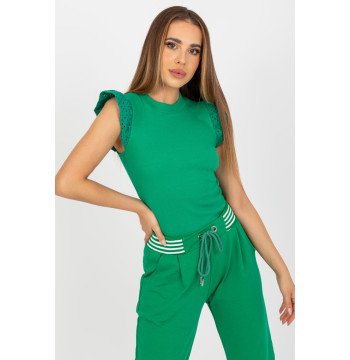 Bluzka Model FN-BZ-4592.12 Green - Rue Paris