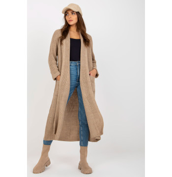 Sweter Kardigan Model TW-SW-BL-2453.91P Beige - Och Bella