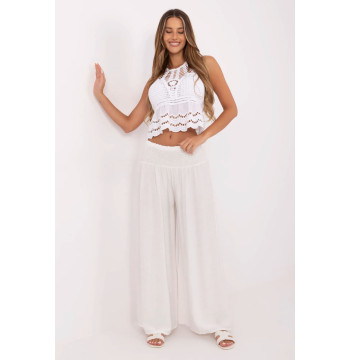 Spodnie Damskie Model MI-SP-A2543.27 Ecru - Italy Moda