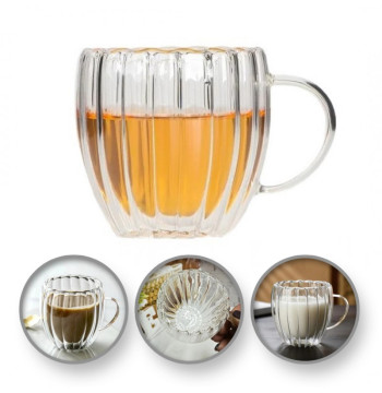 Szklanka termiczna Ryflowana 250 ml 1szt SZK43WZ5