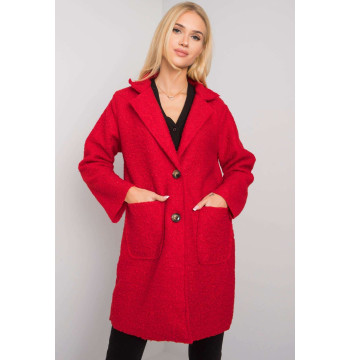 Płaszcz Damski Model TW-PL-BI-21717.40P Red - Och Bella