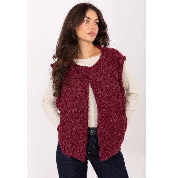 Kamizelka Model IT-KZ-FL9622.29P Bordo - Rue Paris