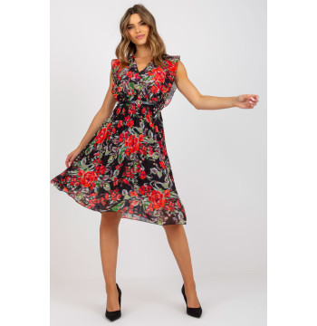 Sukienka Model DHJ-SK-N13198-3.05P Black/Red - Italy Moda