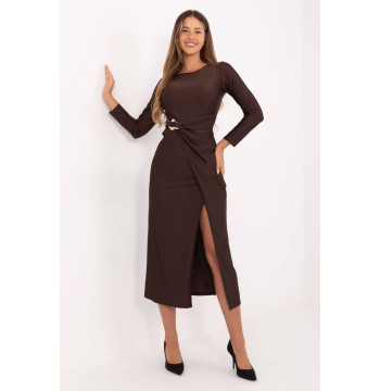 Sukienka Model IT-SK-21609.83 Dark Brown - Italy Moda