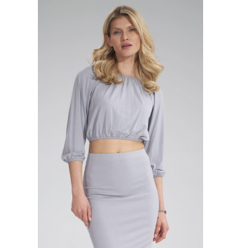 Bluzka Model M781 Light Grey - Figl