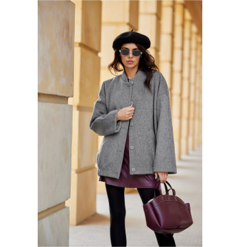Kurtka Damska Model Clea SZA KUR0028 Grey - Roco Fashion