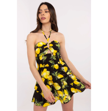 Sukienka Model MI-SK-23708.60 Black/Yellow - Italy Moda