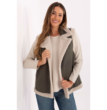 Kamizelka Model IT-KZ-96917.69 Khaki - Factory Price