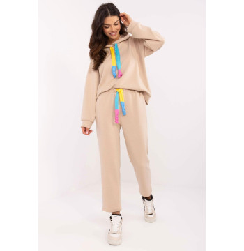 Spodnie Komplet Model DHJ-KMPL-20335.44 Beige - Italy Moda