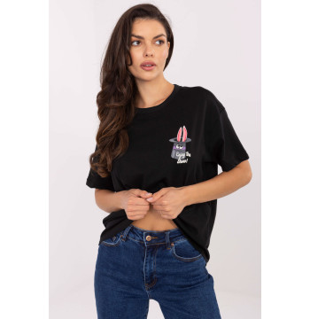 Tshirt Damski Model D12022AI02645S Black - Sublevel