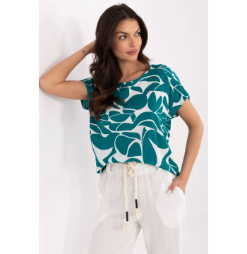 Bluzka Model D73771M10978X Dark Green - Sublevel