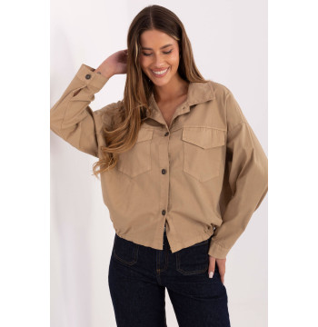 Koszula Damska Model IT-KS-FL9273.86 Camel - Rue Paris