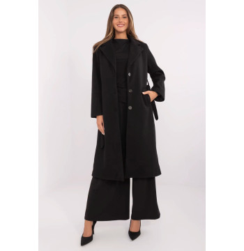 Płaszcz Damski Model MO-PL-1804.00 Black - Italy Moda