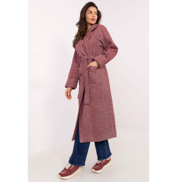 Płaszcz Damski Model LK-PL-509835.19 Bordo - Lakerta