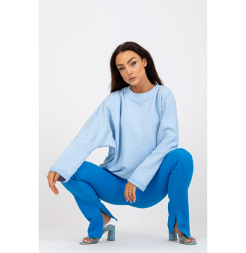 Bluza Damska Model RV-BL-8080.56 Light Blue - Rue Paris