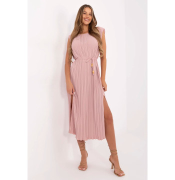 Sukienka Model DHJ-SK-19830.00 Dark Beige - Italy Moda