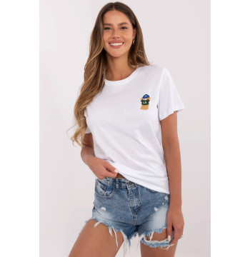 Tshirt Damski Model CLM-TS-1663.96 White - Factory Price