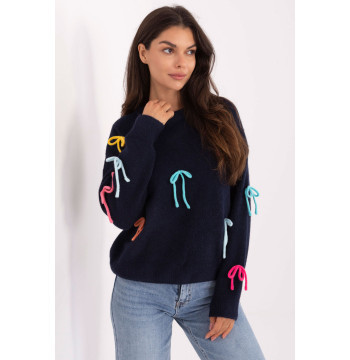 Sweter Damski Model PM-SW-SC82.41 Navy - Factory Price