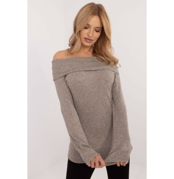 Sweter Damski Model DHJ-SW-A2449.33 Dark Beige - Italy Moda