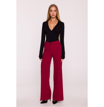 Spodnie Damskie Model MOE875 Bordo - Moe