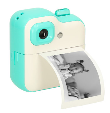 Aparat fotograficzny natychmiastowy drukarka termiczna + wkłady karta 32GB zielony