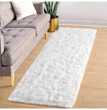 360x Dywan Plusz Mięciutki Shaggy Gęsty Włochacz Duży Puchaty do Salonu 120x80cm