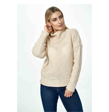 Sweter Damski Model M886 Beige - Figl