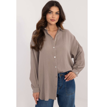 Koszula Damska Model D70032M11066D1 Dark Beige - Sublevel