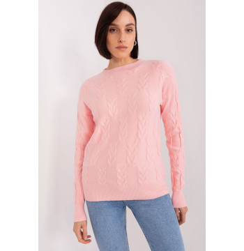 Sweter Damski Model AT-SW-2340.22 Light Pink - AT