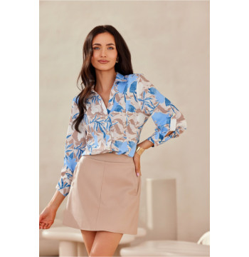 Koszula Damska Model Anvien BLU0136-04F Multicolor - Roco Fashion
