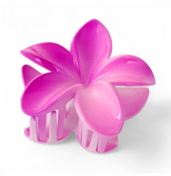 Spinka do włosów klamra XL kwiat OMBRE różowa lato 7,5 x 7,5cm SP380