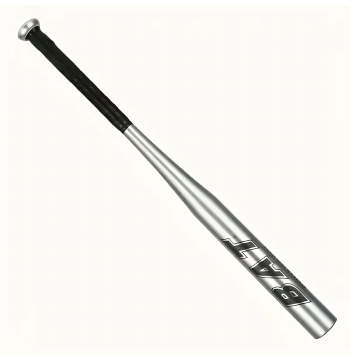 Kij Baseballowy Bejsbolowy Bat Aluminiowy 25" 64cm Mocny Treningowy Srebrny