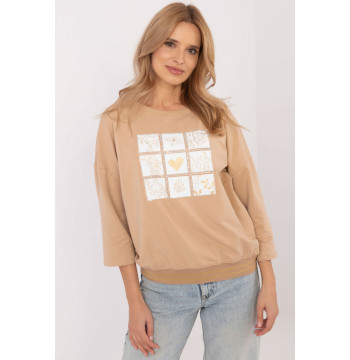 Bluzka Model CLM-BZ-1268.67 Camel - Factory Price