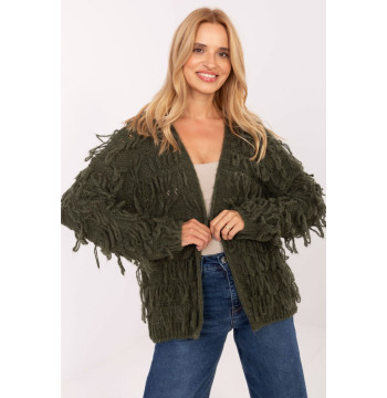 Sweter Kardigan Model MI-SW-1308.21 Khaki - Rue Paris