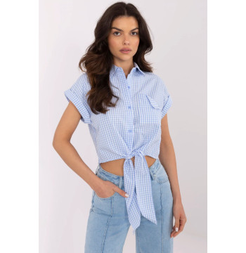 Bluzka Damska Model NM-BZ-KA-01147.62P White/Blue - NM