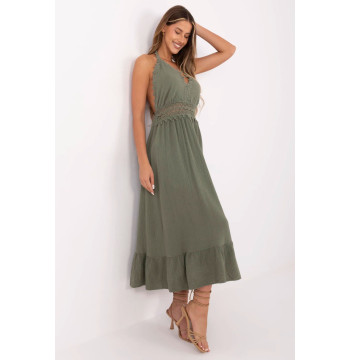 Sukienka Model MI-SK-88573.83 Khaki - Italy Moda