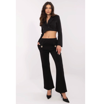 Spodnie Dresowe Model DHJ-SP-20518.12 Black - Italy Moda
