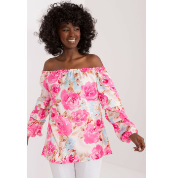 Bluzka Model WN-BZ-8281.23 Pink - Rue Paris