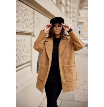 Kurtka Damska Model Sanchez CAM KUR0019 Camel - Roco Fashion