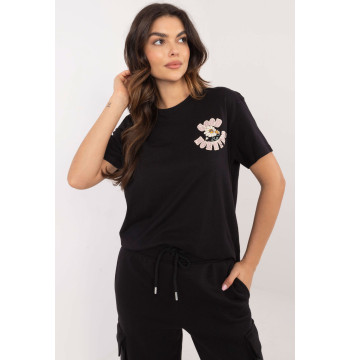 Tshirt Damski Model D12022AC02645F Black - Sublevel