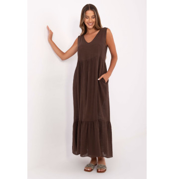 Sukienka Model TW-SK-BI-28007.63 Dark Brown - Och Bella