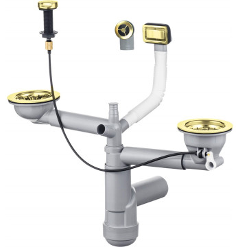 Syfon do zlewozmywaka granitowego 1.5- i 2-komorowego - Space-Saver ZXY Z912 5907650812890