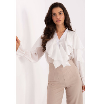 Koszula Damska Model MI-BZ-27427.96 White - Rue Paris