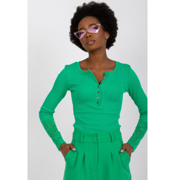 Bluzka Model RV-BZ-7532.29 Green - Rue Paris