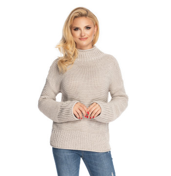 Sweter Damski Model 70032 Beige - PeeKaBoo