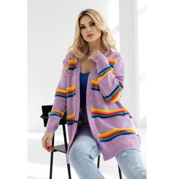 Sweter Kardigan Model 30090 Lila - PeeKaBoo