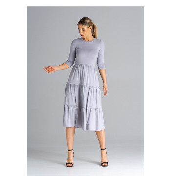 Sukienka Model M943 Light Grey - Figl