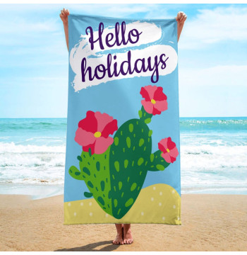 Ręcznik plażowy prostokątny HELLO HOLIDAYS 150x70 REC54WZ2